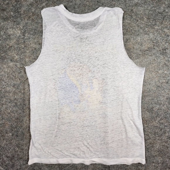 Disney Beauty and the Beast Sleeveless White Tee Size Medium - Picture 2 of 7